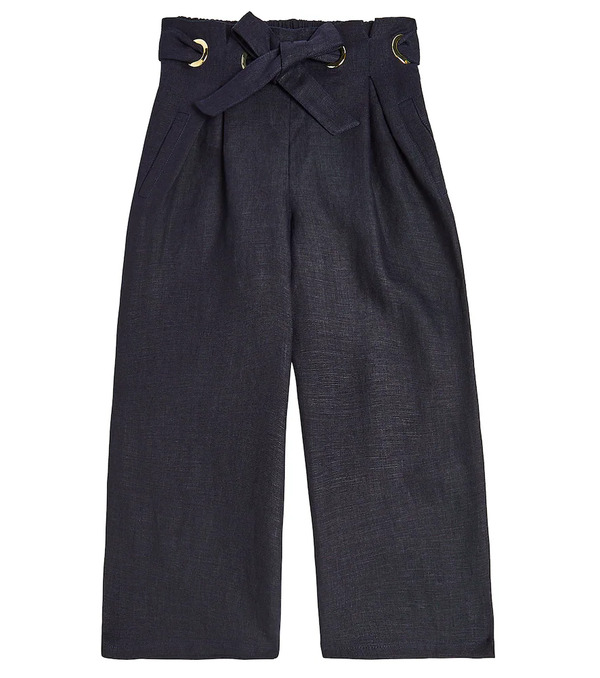 Chloe Kids Chloe Kids Linen Straight Pants 