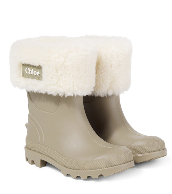  Chloe Kids Chloe Kids Logo Rain Boots 
