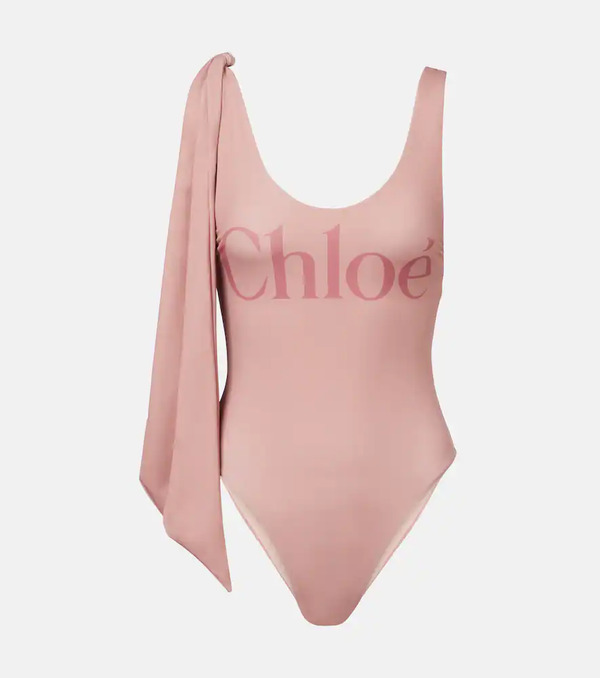  Chloe Chloe Knotted Logo Swimsuit 