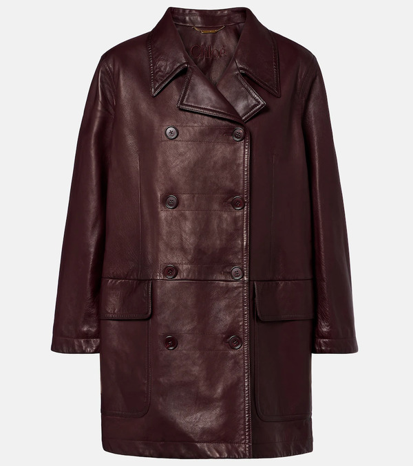  Chloe Chloe Leather Coat 