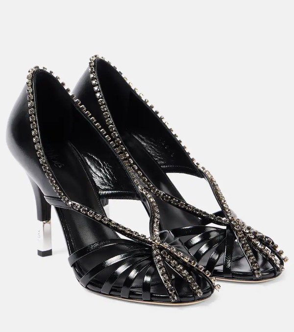  Chloe Chloe Leonie Embellished Leather Pumps 