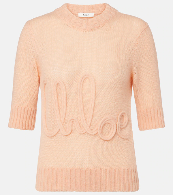  Chloe Chloe Logo Alpaca And Silk Sweater 