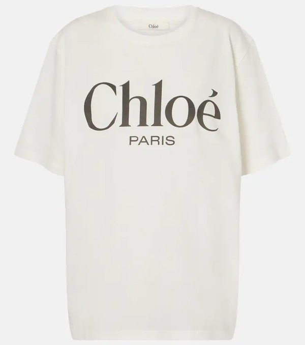  Chloe Chloe Logo Cotton Jersey T-shirt 