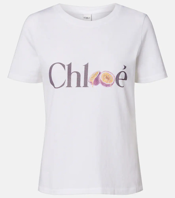  Chloe Chloe Logo Cotton Jersey T-shirt 