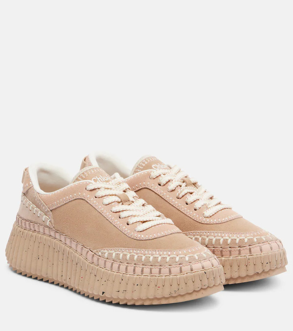  Chloe Chloe Nama Suede Platform Sneakers 