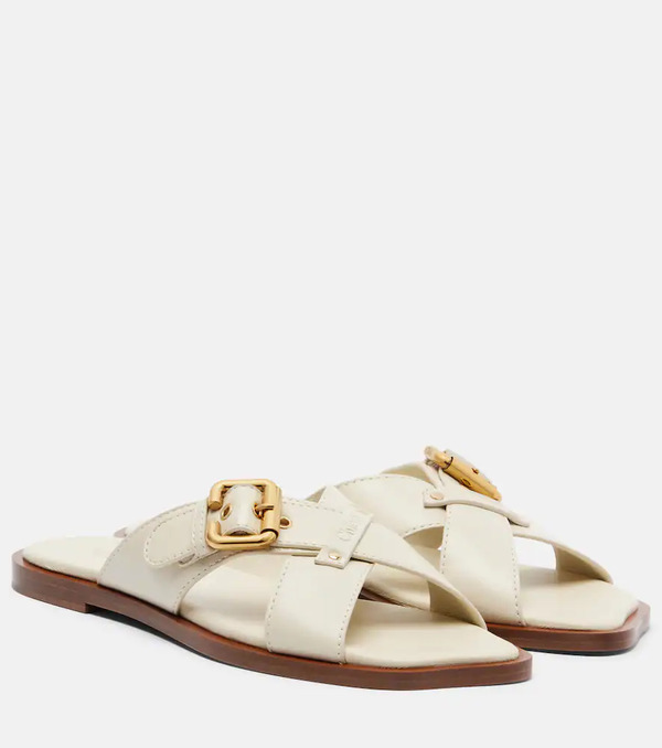  Chloe Chloe Nil Leather Sandals 