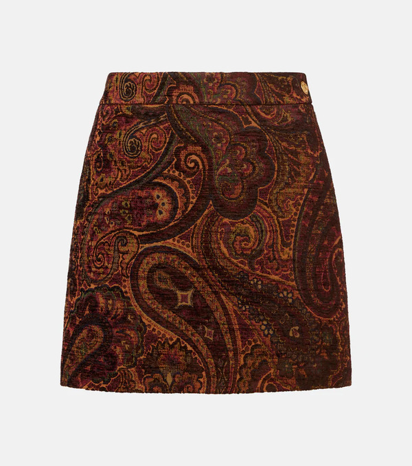  Chloe Chloe Paisley Jacquard Miniskirt 