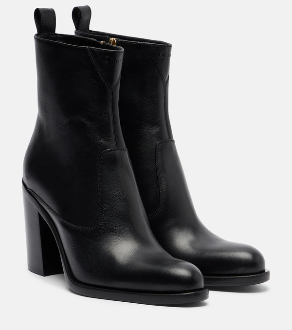  Chloe Chloe Phoenix Leather Ankle Boots 