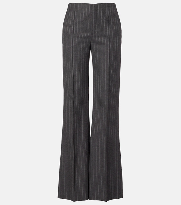  Chloe Chloe Pinstriped Virgin Wool Wide-leg Pants 