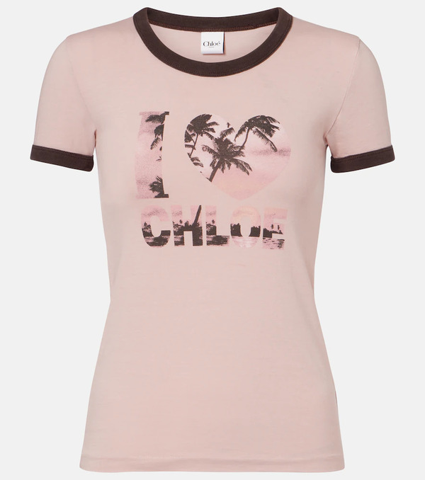  Chloe Chloe Printed Cotton T-shirt 
