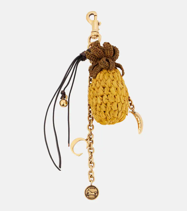  Chloe Chloe Raffia-trimmed Bag Charm 