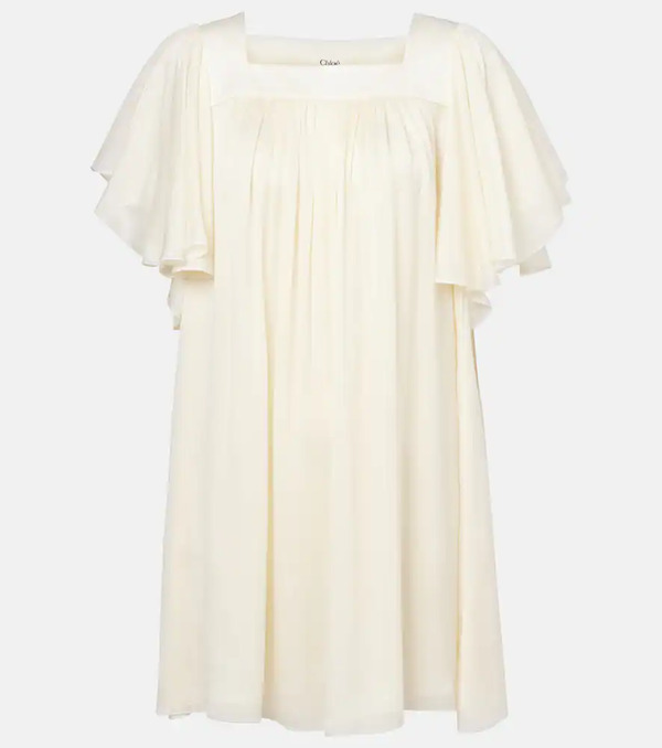  Chloe Chloe Ro33 Silk Minidress 