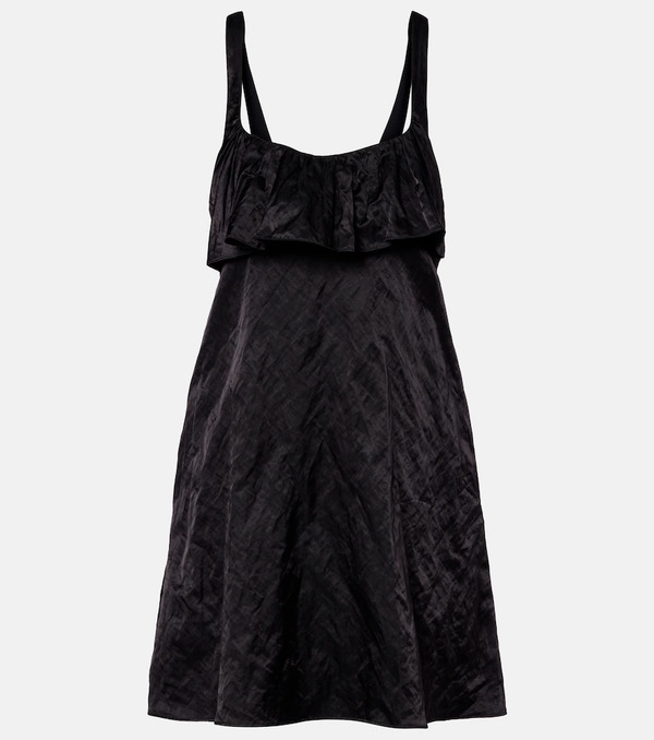  Chloe Chloe Ruffled Satin Minidress 
