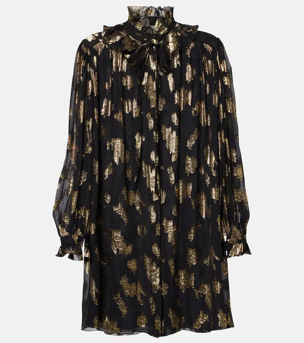  Chloe Chloe Ruffled Silk-blend Minidress 