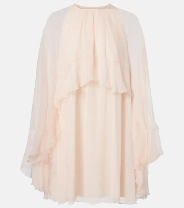  Chloe Chloe Ruffled Silk Minidress 