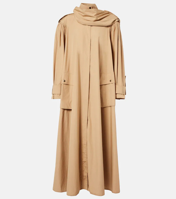  Chloe Chloe Scarf-detail Cotton Coat 