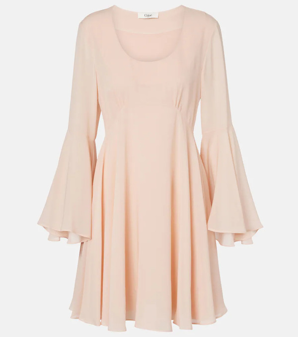  Chloe Chloe Silk Georgette Minidress 