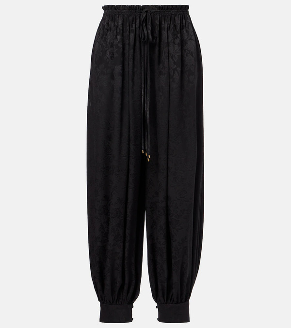  Chloe Chloe Silk Jacquard Wide-leg Pants 