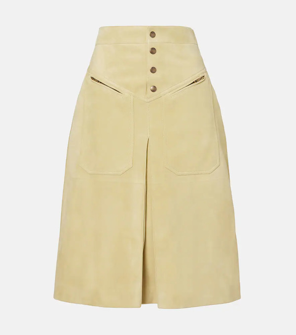  Chloe Chloe Suede Midi Skirt 
