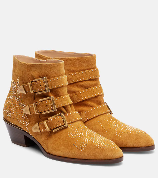  Chloe Chloe Susanna Studded Suede Ankle Boots 