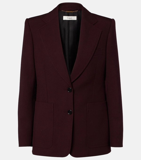  Chloe Chloe Wool Gabardine Blazer 
