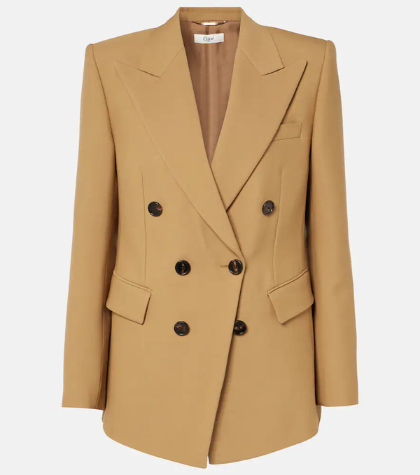  Chloe Chloe Wool Grain De Poudre Blazer 