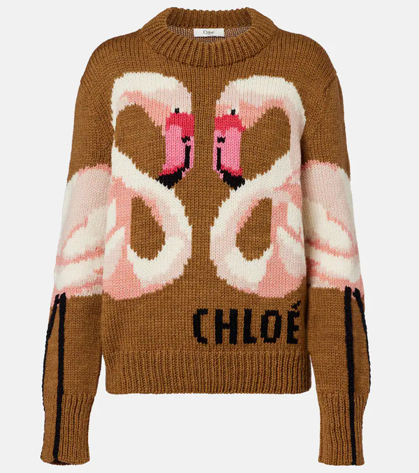  Chloe Chloe Wool Jacquard Sweater 