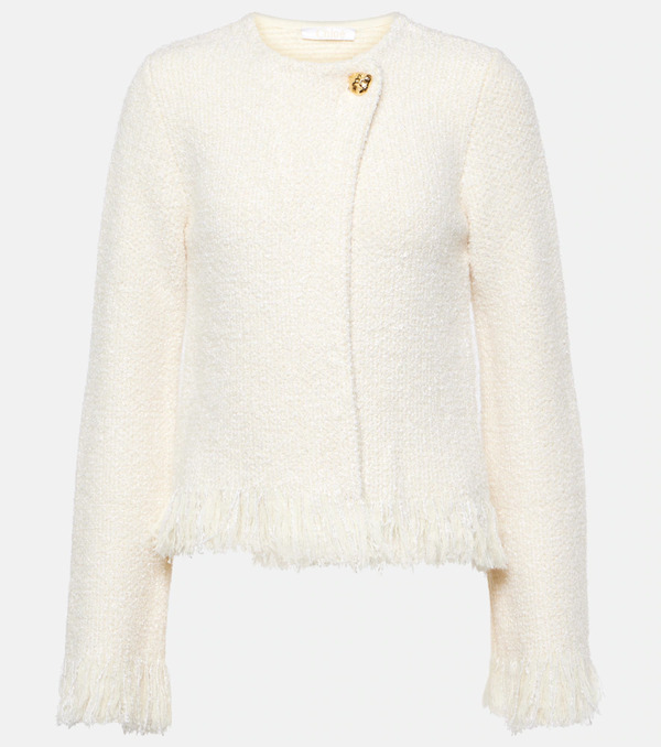  Chloe Chloe Wool, Silk, And Cashmere-blend Jacket 