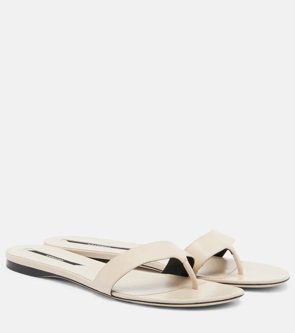  Christen Christen Helix Leather Thong Sandals 