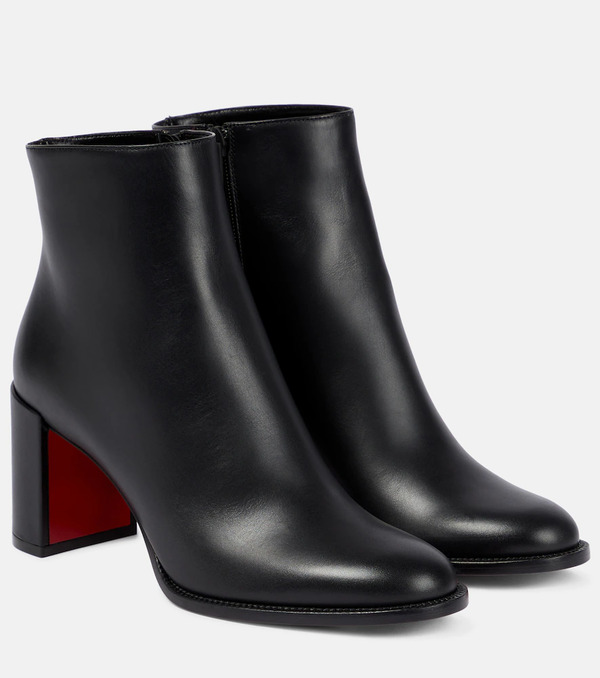  Christian Louboutin Christian Louboutin Adoxa 70 Leather Ankle Boots 
