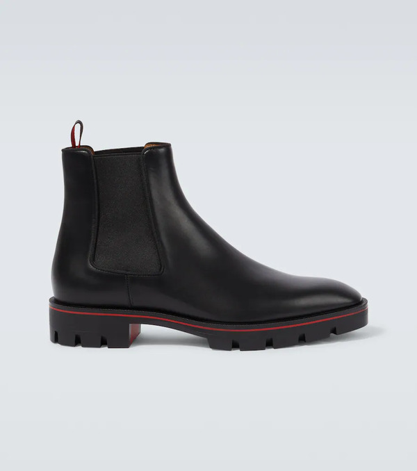  Christian Louboutin Christian Louboutin Alpinosol Leather Chelsea Boots 