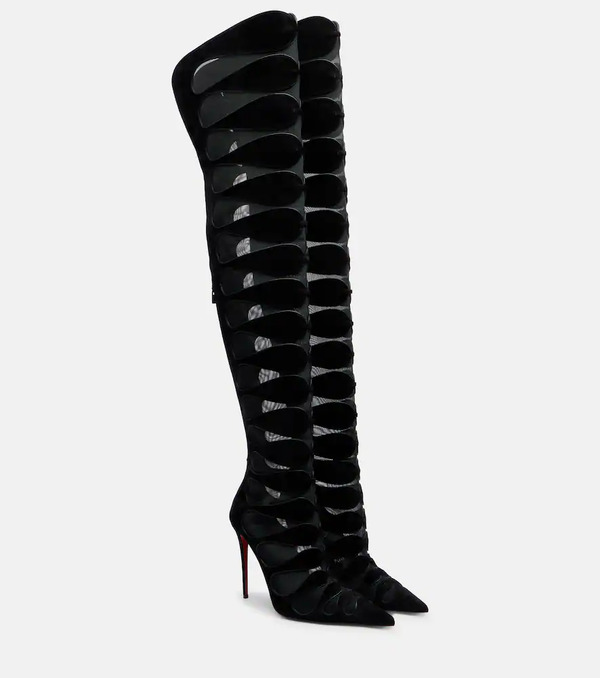  Christian Louboutin Christian Louboutin Circus Max Botta Alta 100 Over-the-knee Boots 