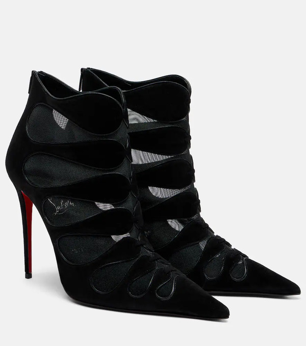  Christian Louboutin Christian Louboutin Circus Max 100 Suede Ankle Boots 
