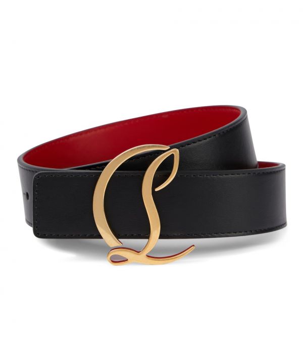  Christian Louboutin Christian Louboutin Cl Logo Leather Belt 