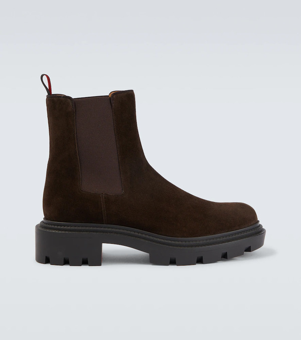  Christian Louboutin Christian Louboutin Devon College Suede Chelsea Boots 