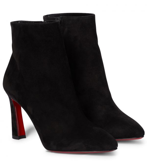  Christian Louboutin Christian Louboutin Eleonor 85 Suede Ankle Boots 