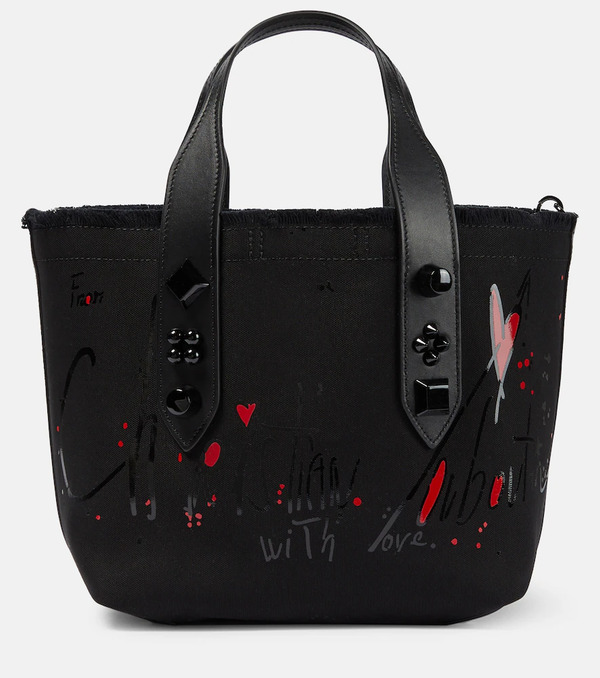  Christian Louboutin Christian Louboutin Frangibus Small Printed Canvas Tote Bag 
