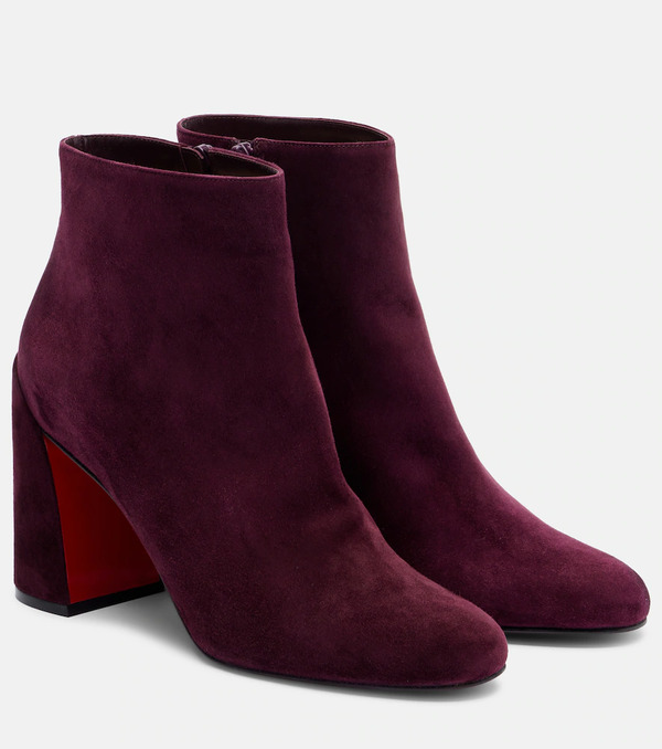  Christian Louboutin Christian Louboutin Jane 85 Suede Ankle Boots 