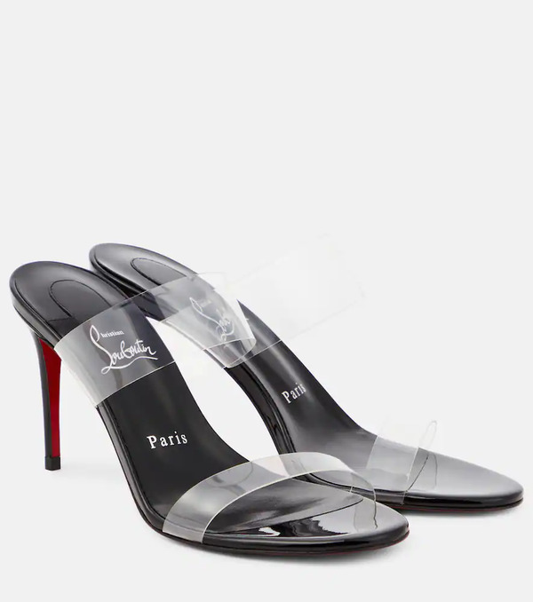  Christian Louboutin Christian Louboutin Just Nothing 85 Pvc Mules 