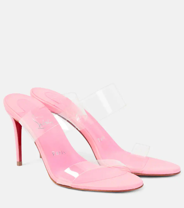  Christian Louboutin Christian Louboutin Just Nothing 85 Pvc Mules 