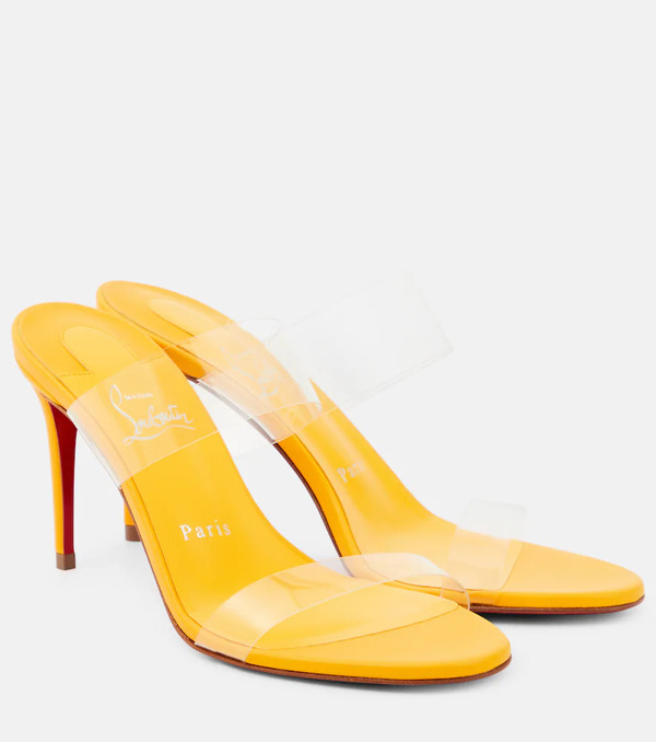  Christian Louboutin Christian Louboutin Just Nothing 85 Pvc Mules 