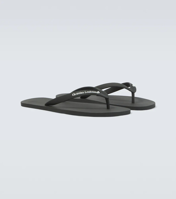  Christian Louboutin Christian Louboutin Logo Thong Sandals 