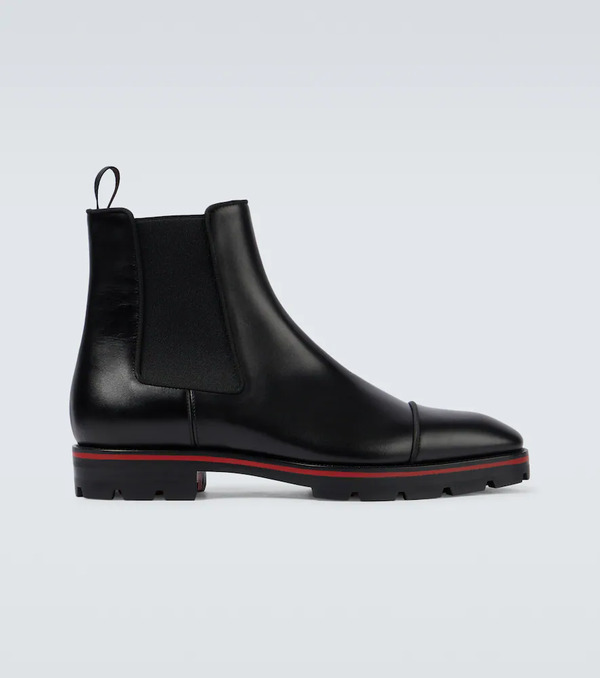  Christian Louboutin Christian Louboutin Melon Leather Chelsea Boots 