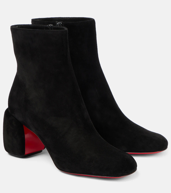  Christian Louboutin Christian Louboutin Minny Booty 70 Suede Ankle Boots 