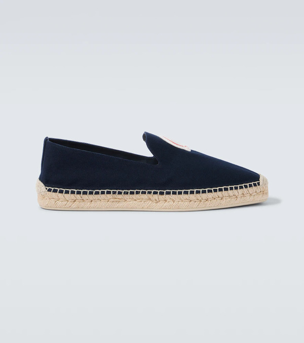  Christian Louboutin Christian Louboutin Nanou Mooncrest Canvas Espadrilles 