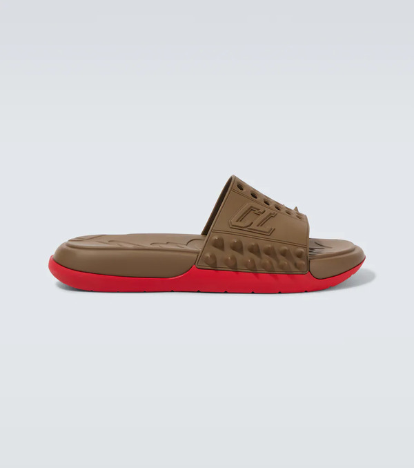  Christian Louboutin Christian Louboutin Take It Easy Spiked Slides 