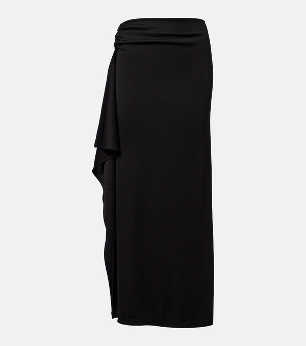  Christopher Esber Christopher Esber Asymmetric Draped Jersey Maxi Skirt 