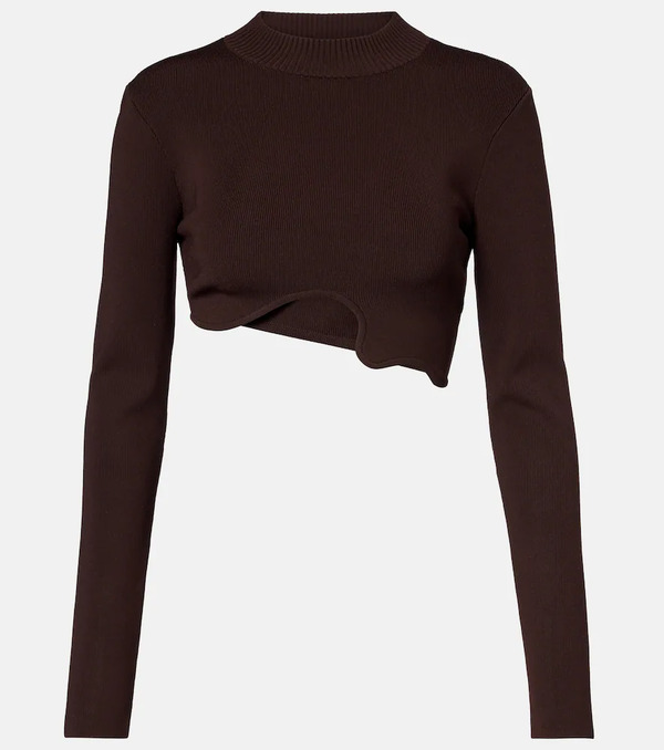  Christopher Esber Christopher Esber Asymmetric Knitted Crop Top 