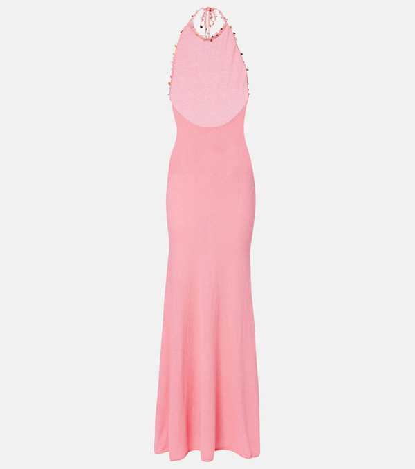  Christopher Esber Christopher Esber Beach Quartz Embellished Maxi Dress 