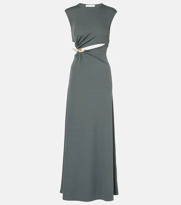  Christopher Esber Christopher Esber Concave Stone Cut-out Maxi Dress 